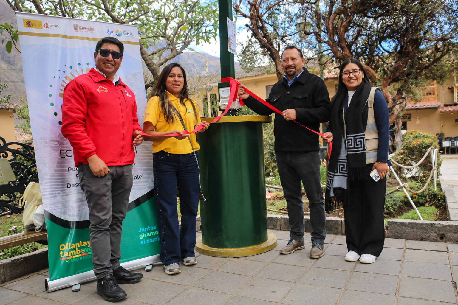 Ceremonia de inauguración en Ollantaytambo